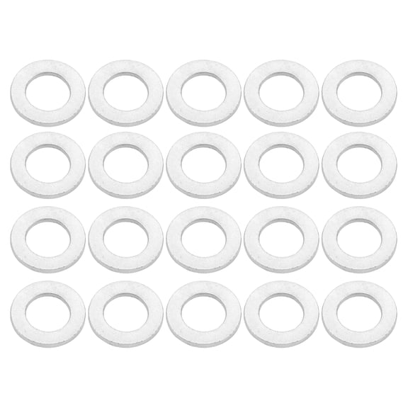Unique Bargains Universal Flat Washer, Durable, Stainless Steel, Silver Tone, 20 Pcs M8*15mm*1.5mm