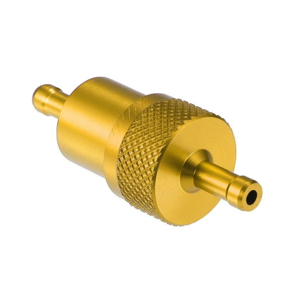 Unique Bargains Universal Gas Inline Fuel Filter Gasoline Filter for Small Engines Bike UTV Motorbike Gold Tone