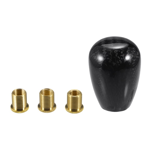Unique Bargains Universal Gear Shift Knob Resin for Automatic and Manual Transmission Vehicle with 3 Adapter 1 Set