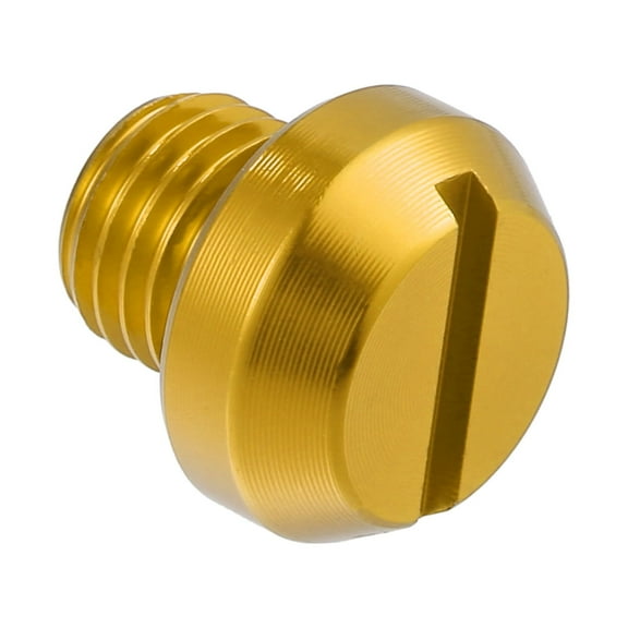 Unique Bargains Universal M10 Motorcycle Mirror Hole Plugs Screws Mirrors Caps Lock Offs Cover Caps Negative Gold Tone