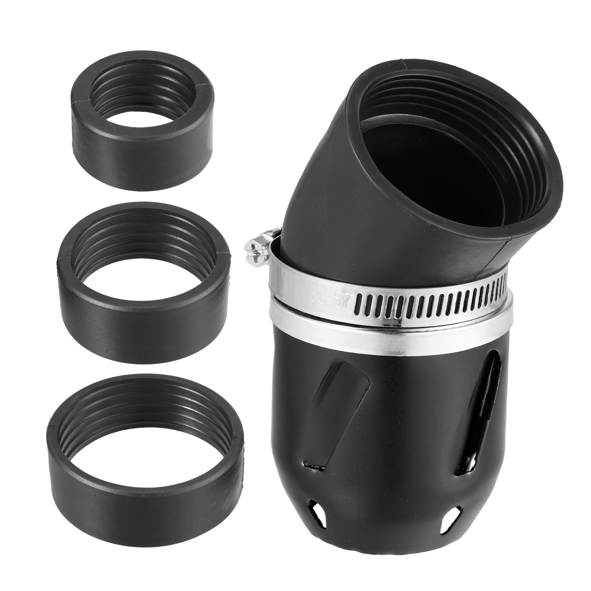 Unique Bargains Universal Motorcycle Air Filter 26/35/42/48mm ID Motorcycle ATV Black