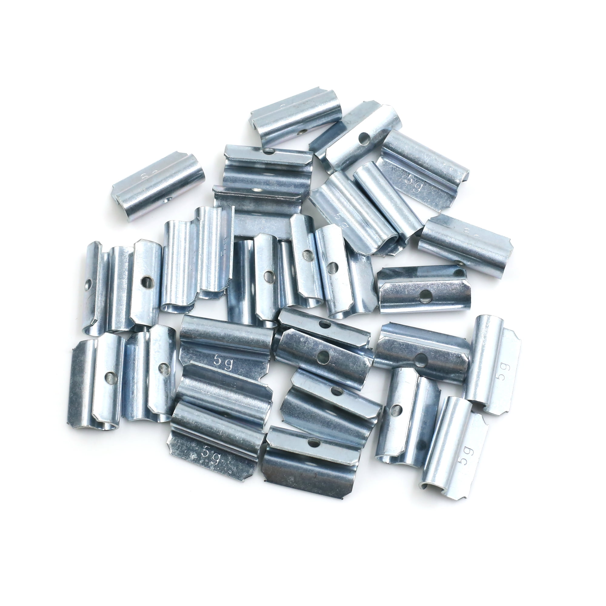 Unique Bargains Universal Motorcycle Car 5g Clip-on Tyre Wheel Balance Weights 25 x 14mm 30pcs