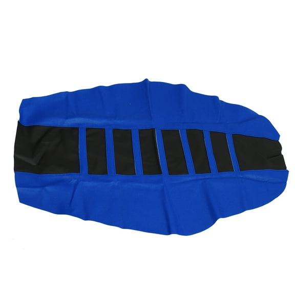 Unique Bargains Universal Motorcycle Dirt Bike Faux Leather Soft Seat Cover Anti Slip Seat Cushion Blue Black
