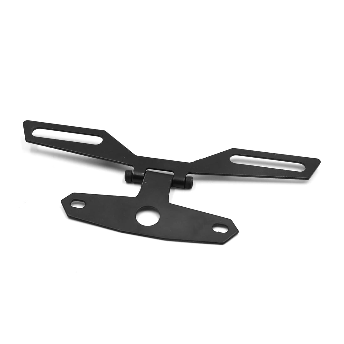 Unique Bargains Universal Motorcycle Folding License Plate Holder Tail Light Bracket Mount