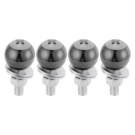 Unique Bargains Universal Motorcycle M6 License Plate Screws Cover 40mm Anti Theft License Plate Screw Frame Bolt Kit Aluminum Alloy Gray 4 Pcs