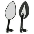 thumbnail image 1 of Unique Bargains Universal Motorcycle Rear View Mirrors Adjustable Bar End Side Mirrors Mount Aluminum Plastic 1 Set Black White M8 Prismatic Shape, 1 of 6