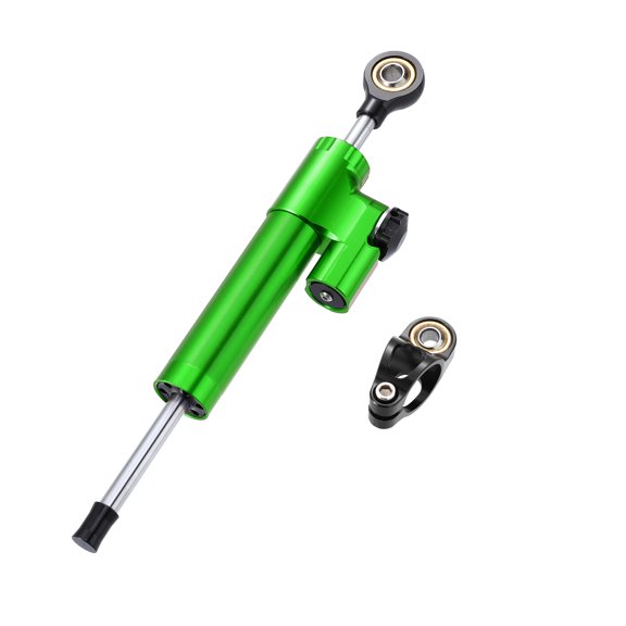 Unique Bargains Universal Motorcycle Steering Damper Green Adjustable Linear Stabilizer for Scooters Steetbike