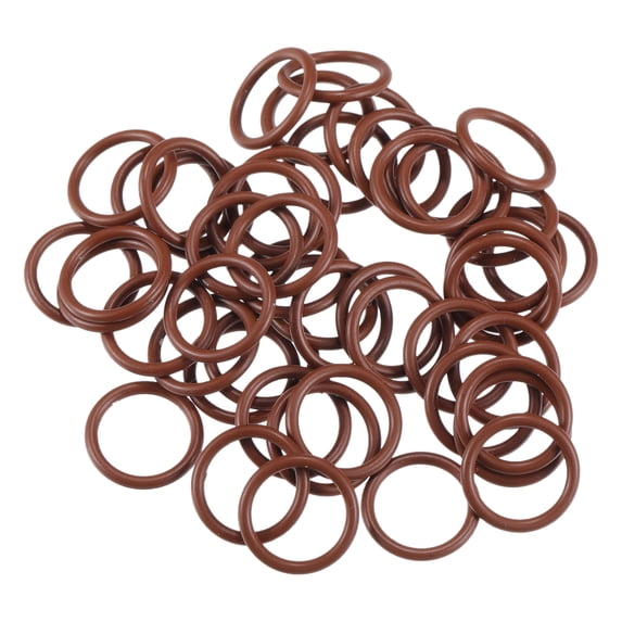 Unique Bargains Universal O Ring Seal Gasket Orings Seal Washer for Plumbing for Cars 10mm ID x 2mm CS Brown 50pcs