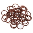 thumbnail image 1 of Unique Bargains Universal O Ring Seal Gasket Orings Seal Washer for Plumbing for Cars 20mm ID x 2.5mm CS Brown 50pcs, 1 of 6