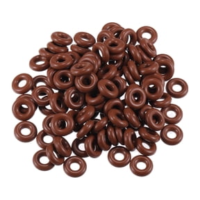 Unique Bargains Universal O Ring Seal Gasket Orings Seal Washer for Plumbing for Cars 5mm ID x 4mm CS Brown 100pcs
