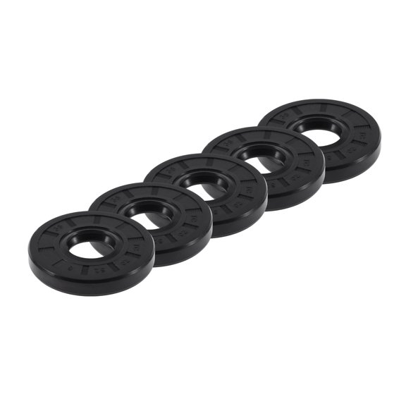 Unique Bargains Universal Oil Seal TC Double Lip W Steel Spring Seal Ring Rotary Shaft Seal 20x52x8mm High Pressure NBR Rubber Black 5pcs