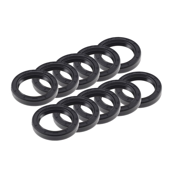 Unique Bargains Universal Oil Seal TC Double Lip W Steel Spring Seal Ring Rotary Shaft Seal 25x34x6mm High Pressure Nitrile Rubber Black 10 Pcs