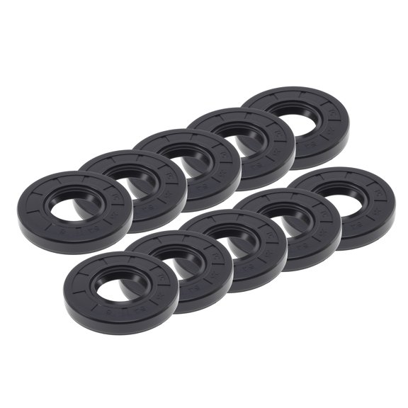 Unique Bargains Universal Oil Seal TC Double Lip W Steel Spring Seal Ring Rotary Shaft Seal 25x54x8mm High Pressure Nitrile Rubber Black 10 Pcs