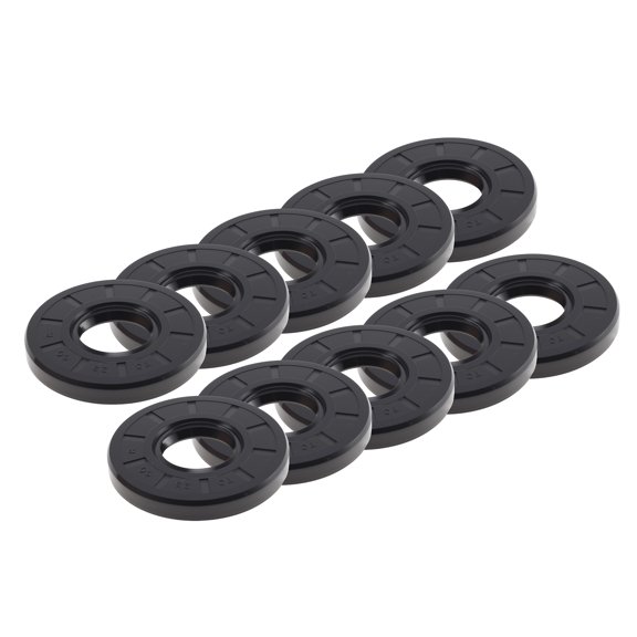 Unique Bargains Universal Oil Seal TC Double Lip W Steel Spring Seal Ring Rotary Shaft Seal 25x60x8mm High Pressure Nitrile Rubber Black 10 Pcs