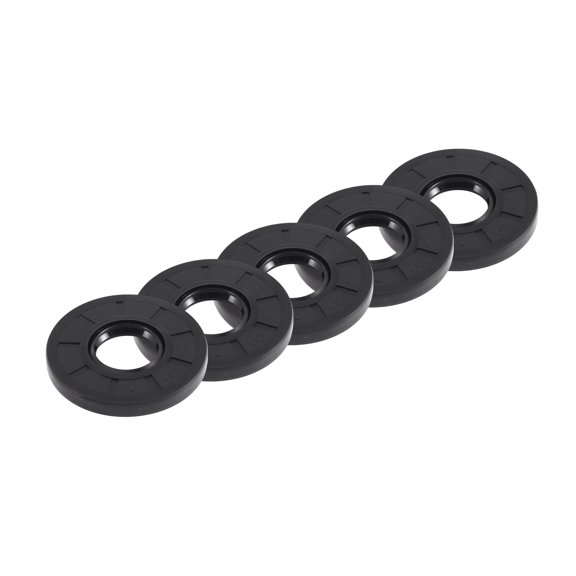 Unique Bargains Universal Oil Seal TC Double Lip W Steel Spring Seal Ring Rotary Shaft Seal 25x62x7mm High Pressure NBR Rubber Black 5pcs