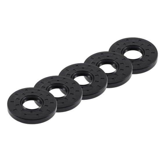 Unique Bargains Universal Oil Seal TC Double Lip W Steel Spring Seal Ring Rotary Shaft Seal 25x62x8mm High Pressure NBR Rubber Black 5pcs