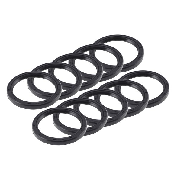 Unique Bargains Universal Oil Seal TC Double Lip W Steel Spring Seal Ring Rotary Shaft Seal 40x50x5mm High Pressure Nitrile Rubber Black 10 Pcs