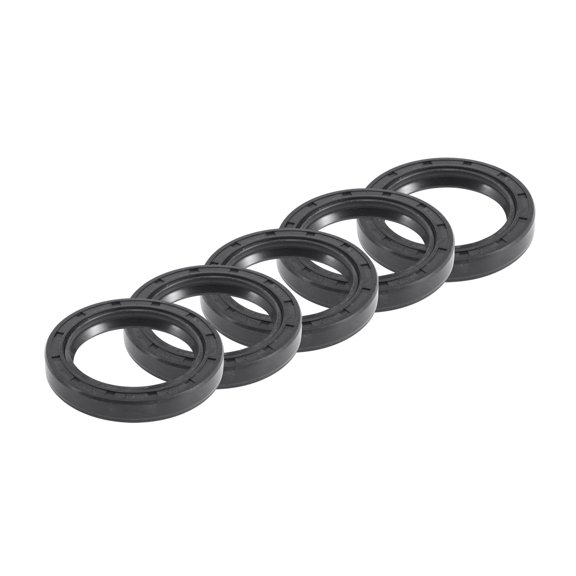 Unique Bargains Universal Oil Seal TC Double Lip W Steel Spring Seal Ring Rotary Shaft Seal 40x55x8mm High Pressure NBR Rubber Black 5pcs