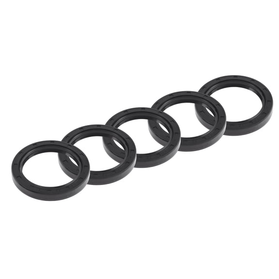 Unique Bargains Universal Oil Seal TC Double Lip W Steel Spring Seal Ring Rotary Shaft Seal 45x60x8mm High Pressure NBR Rubber Black 5pcs