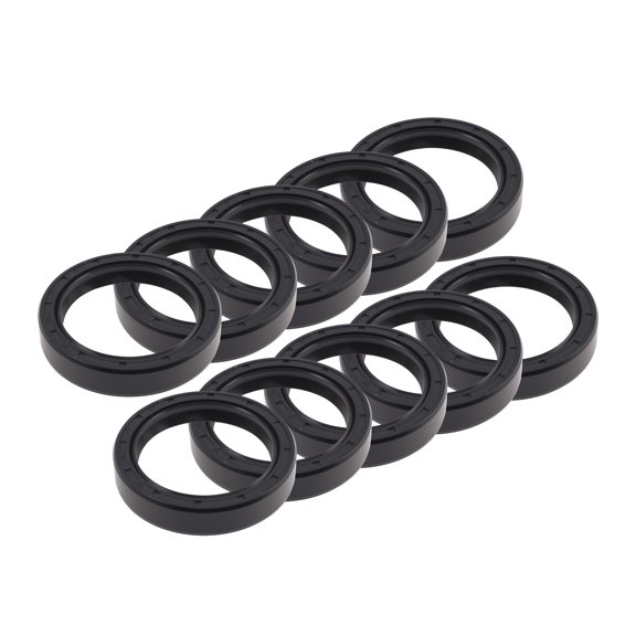 Unique Bargains Universal Oil Seal TC Double Lip W Steel Spring Seal Ring Rotary Shaft Seal 50x66x13mm High Pressure Nitrile Rubber Black 10 Pcs