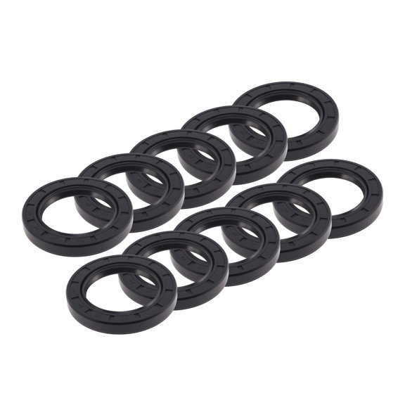 Unique Bargains Universal Oil Seal TC Double Lip W Steel Spring Seal Ring Rotary Shaft Seal 50x74x10mm High Pressure Nitrile Rubber Black 10 Pcs