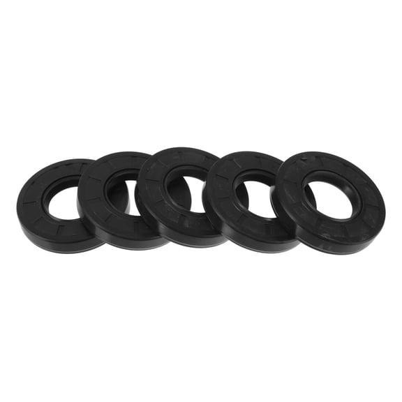 Unique Bargains Universal Oil Seal TC Double Lip W Steel Spring Seal Ring Rotary Shaft Seal High Pressure NBR Rubber Black 5 Pcs 32x65x12mm