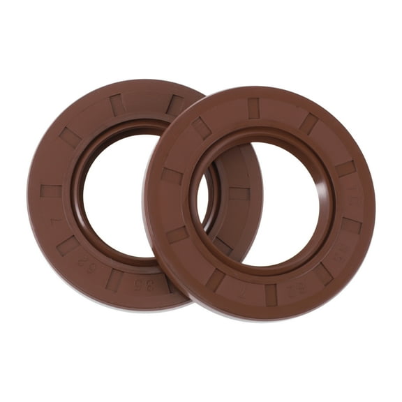 Unique Bargains Universal Oil Seal TC Seal Ring Rotary Shaft Seal 35x62x7mm High Pressure FKM Rubber Brown 2 Pcs