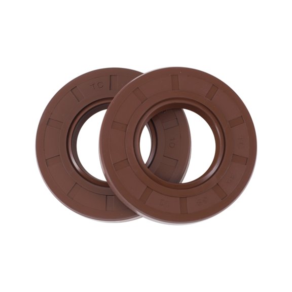 Unique Bargains Universal Oil Seal TC Seal Ring Rotary Shaft Seal 35x68x10mm High Pressure FKM Rubber Brown 2 Pcs