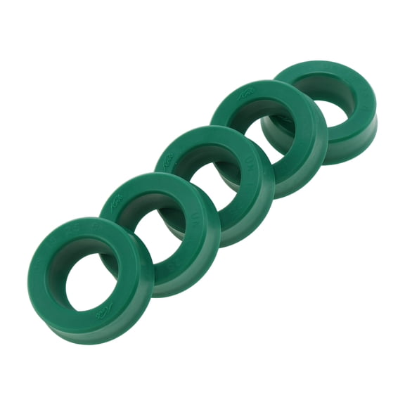 Unique Bargains Universal Oil Seal UN Lip Seal Ring Rotary Shaft Seal 15x25x8mm High Pressure TPU Green 5 Pcs