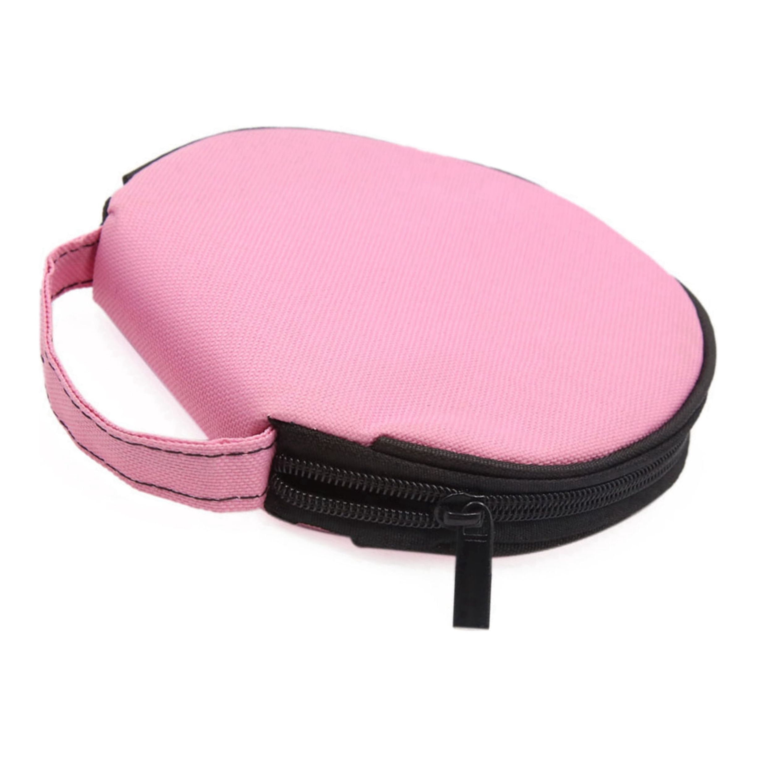 Unique Bargains Universal Pink 20 CD DVD Discs Holder Storage Bag Organizer for Car