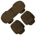 thumbnail image 1 of Unique Bargains Universal Plush Car Front Rear Seat Cushion Cover Pad Black Set of 3, 1 of 8