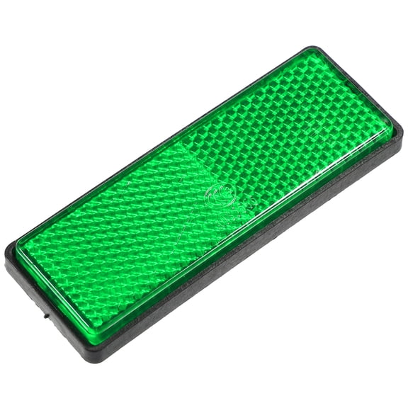Unique Bargains Universal Reflector 88x32mm for Motorcycle Scooter Bicycle Safety Spoke Reflective with Screw Green