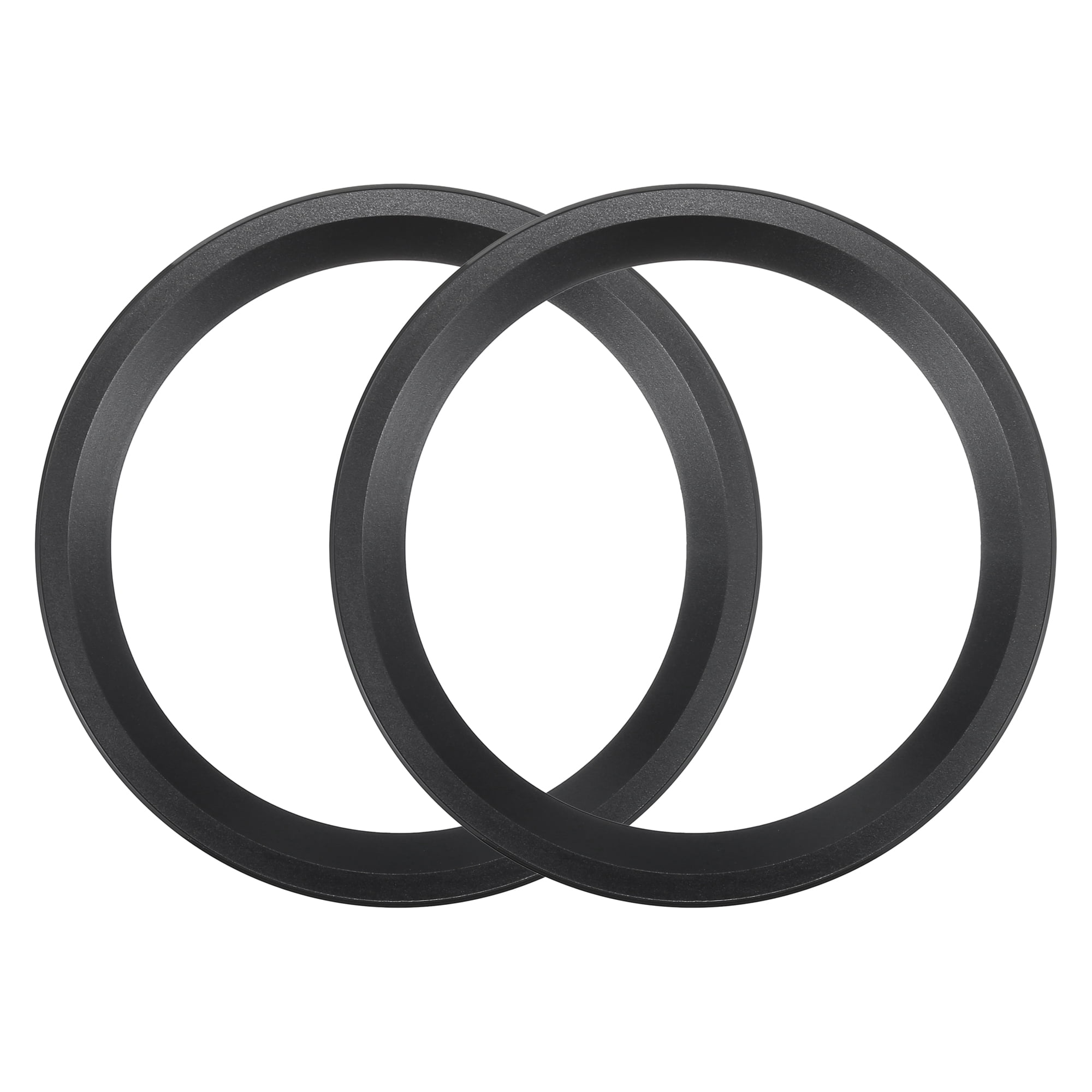 Unique Bargains Universal Subwoofer Speaker Rings Cover Spacers for Car Audio Black 6.5"