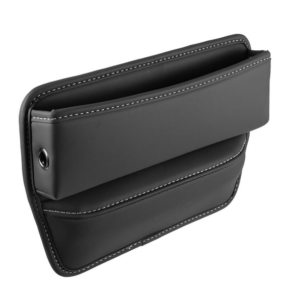 Unique Bargains Universal Universal Car Center Console Insert Storage Seat Gap Filler for Mid-Size Cars Black