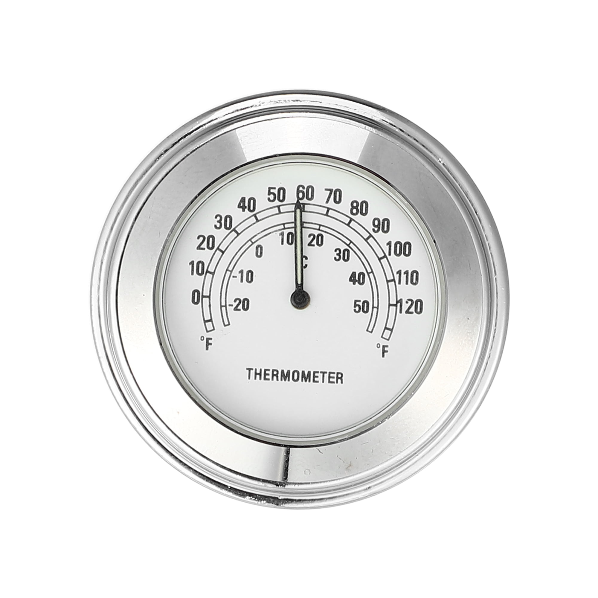 Unique Bargains Universal Waterproof White Motorcycle Odometer Gauge Temp Thermometer for Most