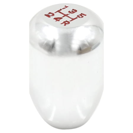 Unique Bargains Universal silver Tone Aluminum 5 Speed Manual Auto Car Gear Shift Lever Knob