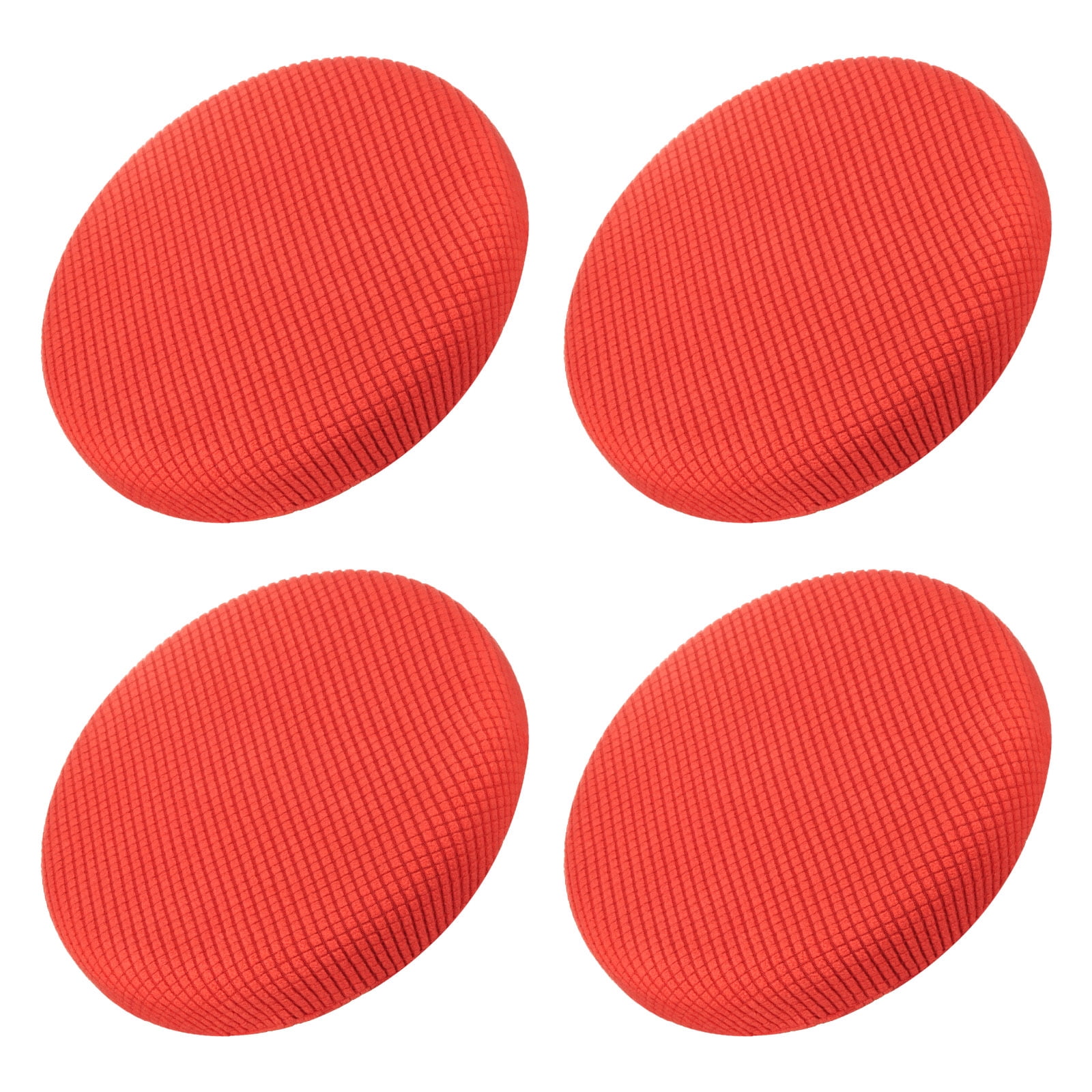 Unique Bargains Upgraded Round Bar Stool Covers for Chairs and Stool Slipcovers Orange