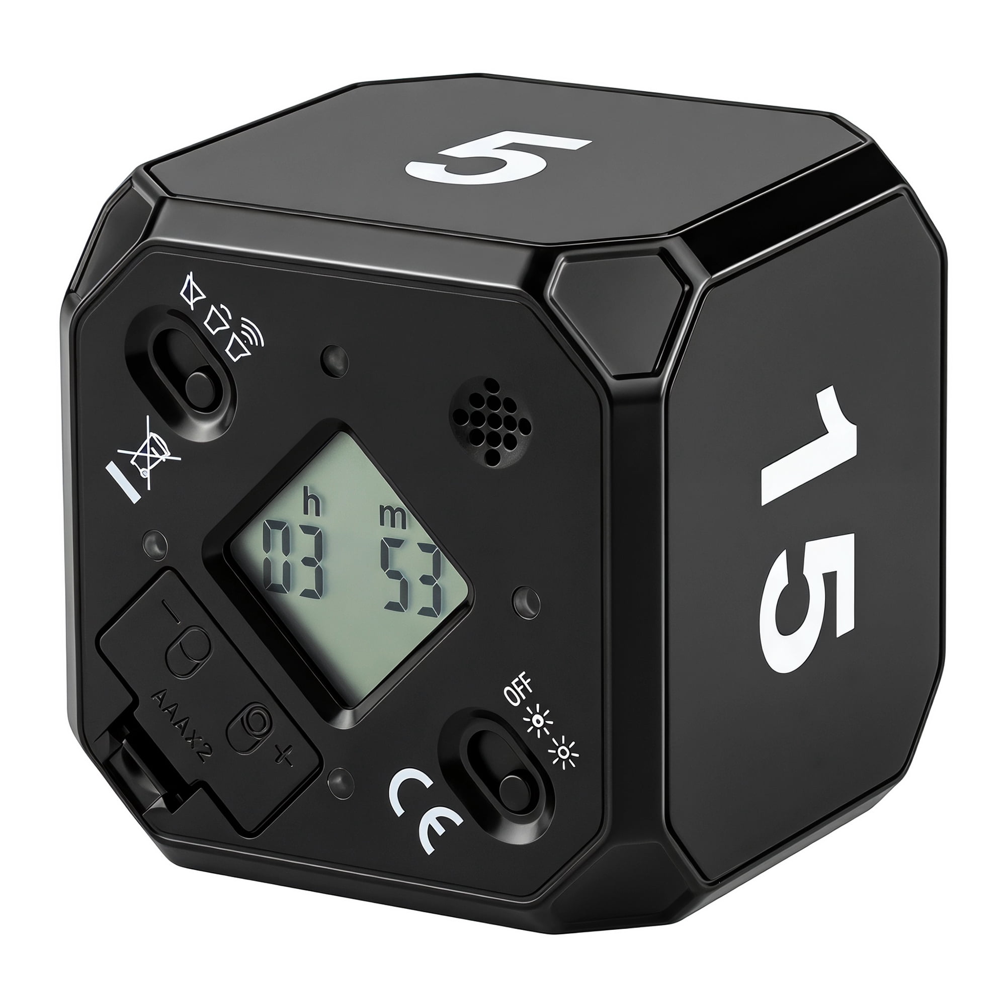 Unique Bargains Useful 60 Minute Kitchen Timer, Digital Visual Timer for Adults Black
