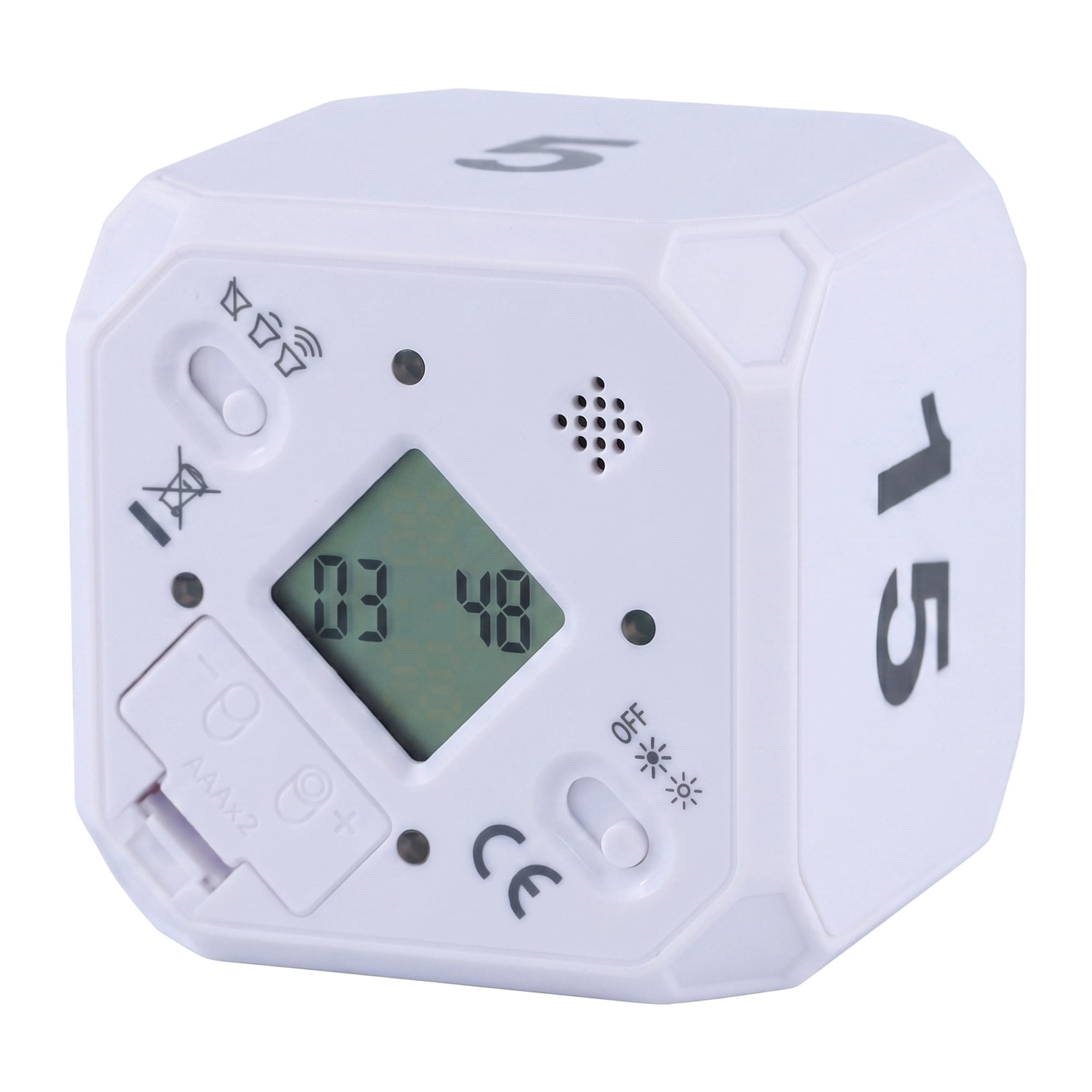 Unique Bargains Useful 60 Minute Kitchen Timer, Digital Visual Timer for Adults White