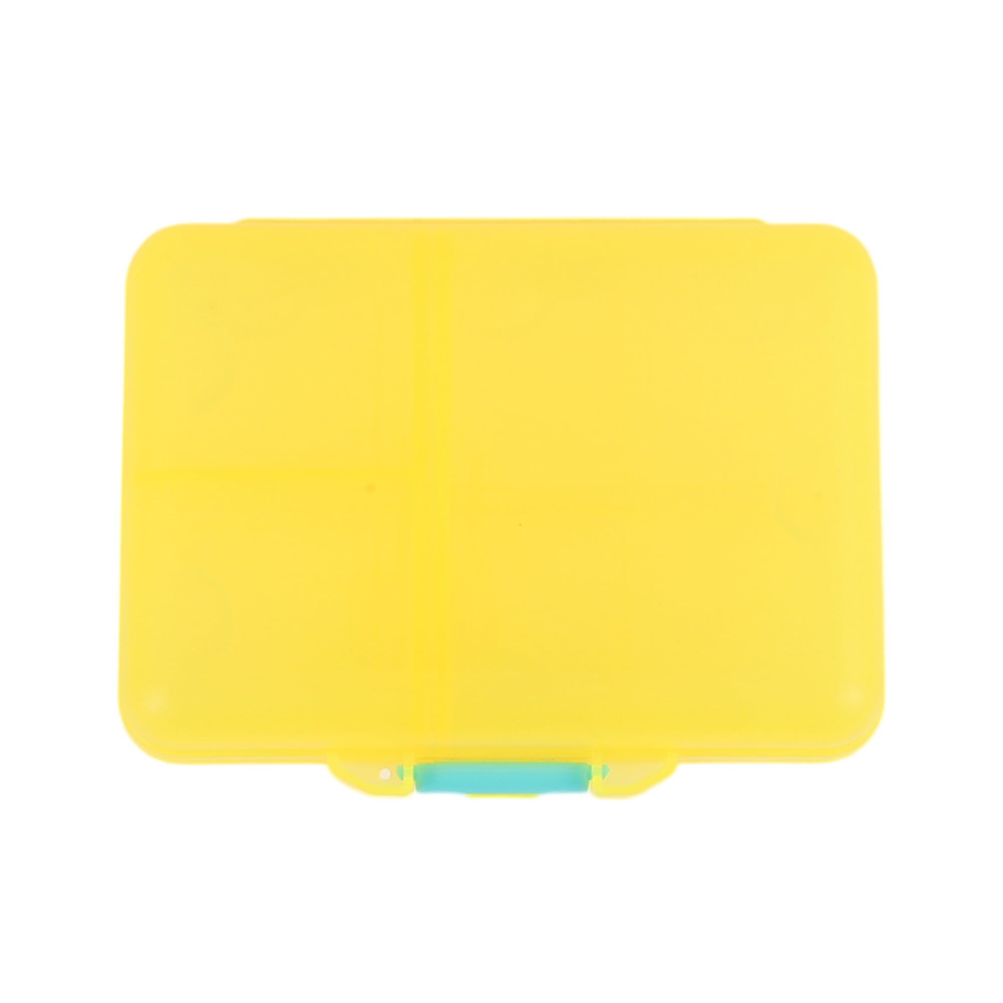 Unique Bargains Useful Durable 9 Grids Double Layer Pill Case for Travel 1 Pc Yellow