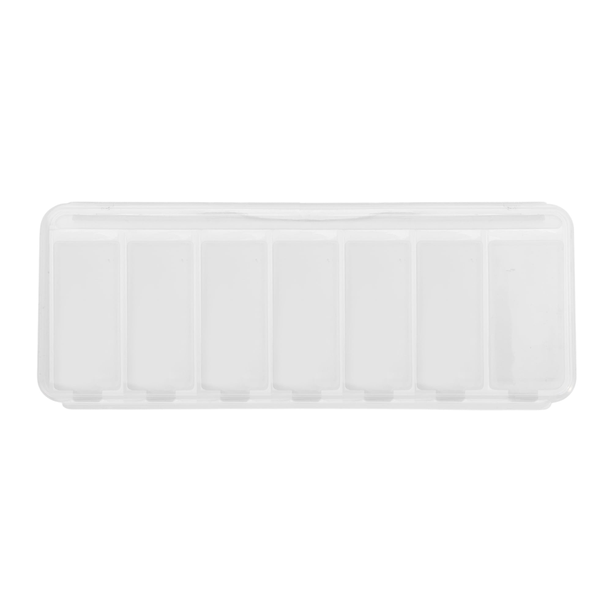 Unique Bargains Useful Portable Durable 7 Grid Design Pill Case 1 Pc Clear