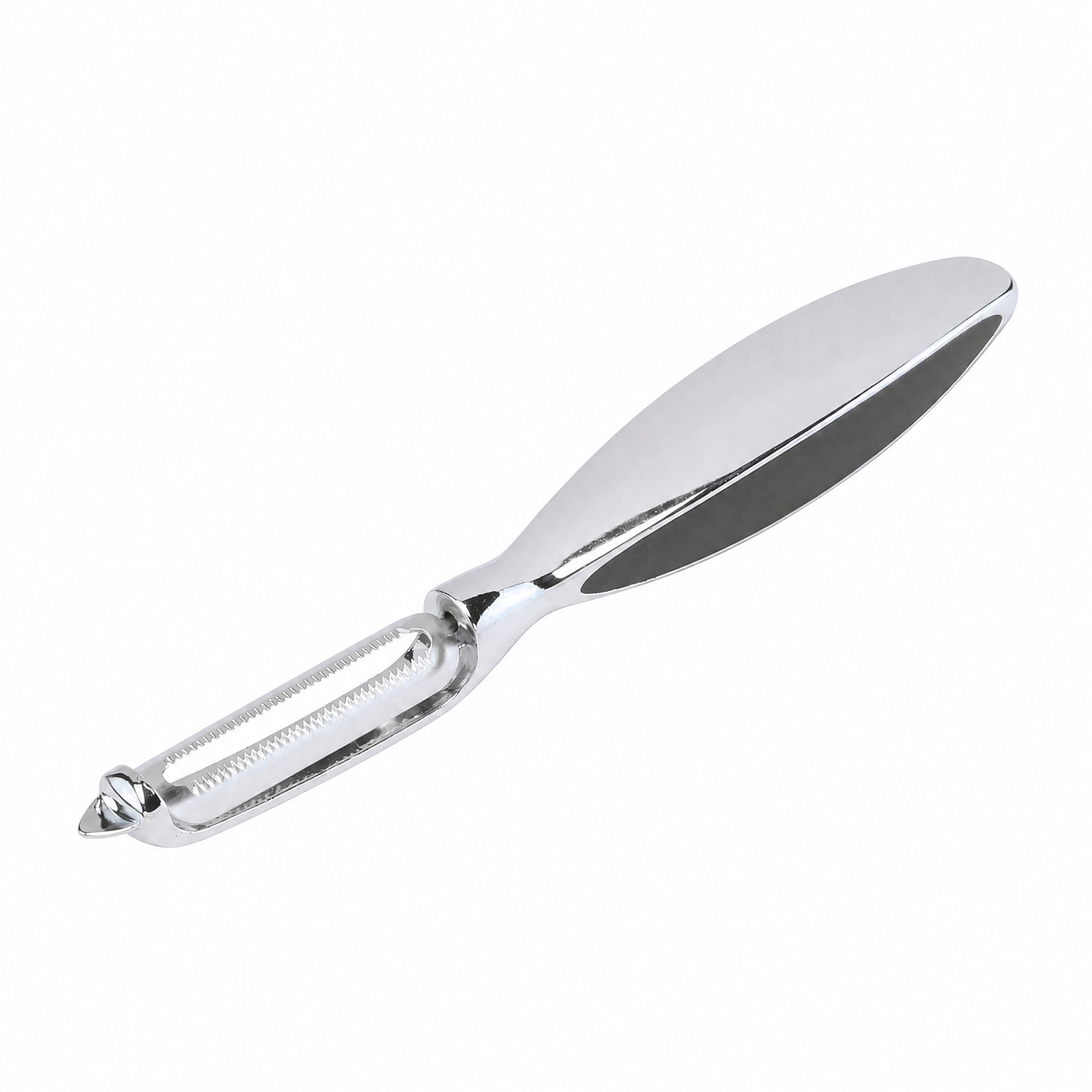 Unique Bargains Useful Stainless Steel Vegetable Peeler with Ergonomic Handle Black