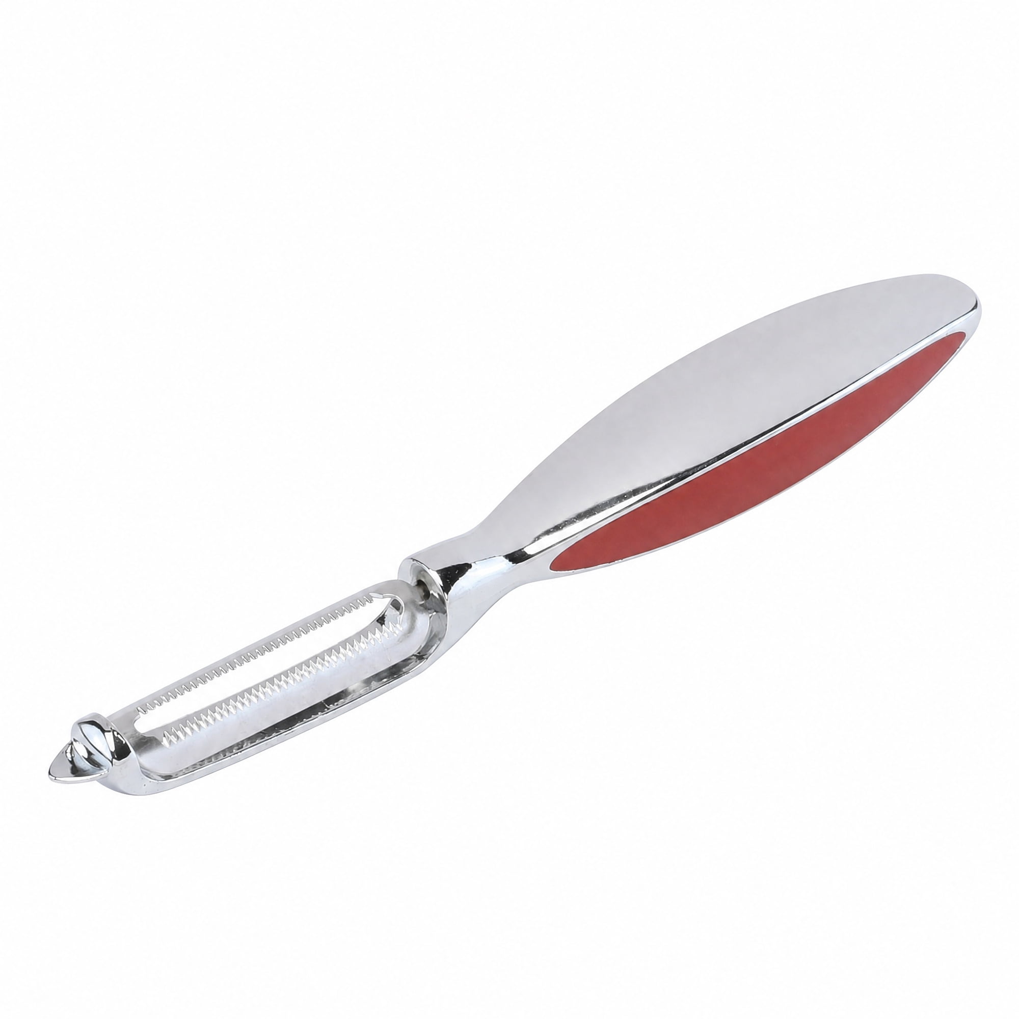 Unique Bargains Useful Stainless Steel Vegetable Peeler with Ergonomic Handle Red