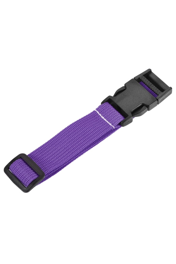 Utility Strap with Buckle Adjustable Belt for Outdoor Bag Luggage Packing Purple