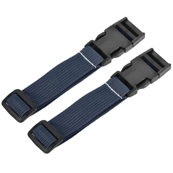 Unique Bargains Utility Strap with Buckle Quick Release Belt Travel Bag Packing Navy Blue