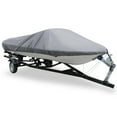 thumbnail image 1 of REGALWOVEN 20-22ft 210D Trailerable Boat Cover Waterproof Fishing Ski Bass Speedboat V-shape Gray, 1 of 7