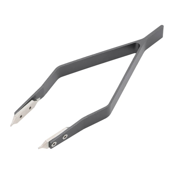 Unique Bargains V Shaped Watch Spring Bar Tweezers Aluminum Alloy Watch Repairing Tool for Watchmaker and Repairer Gray