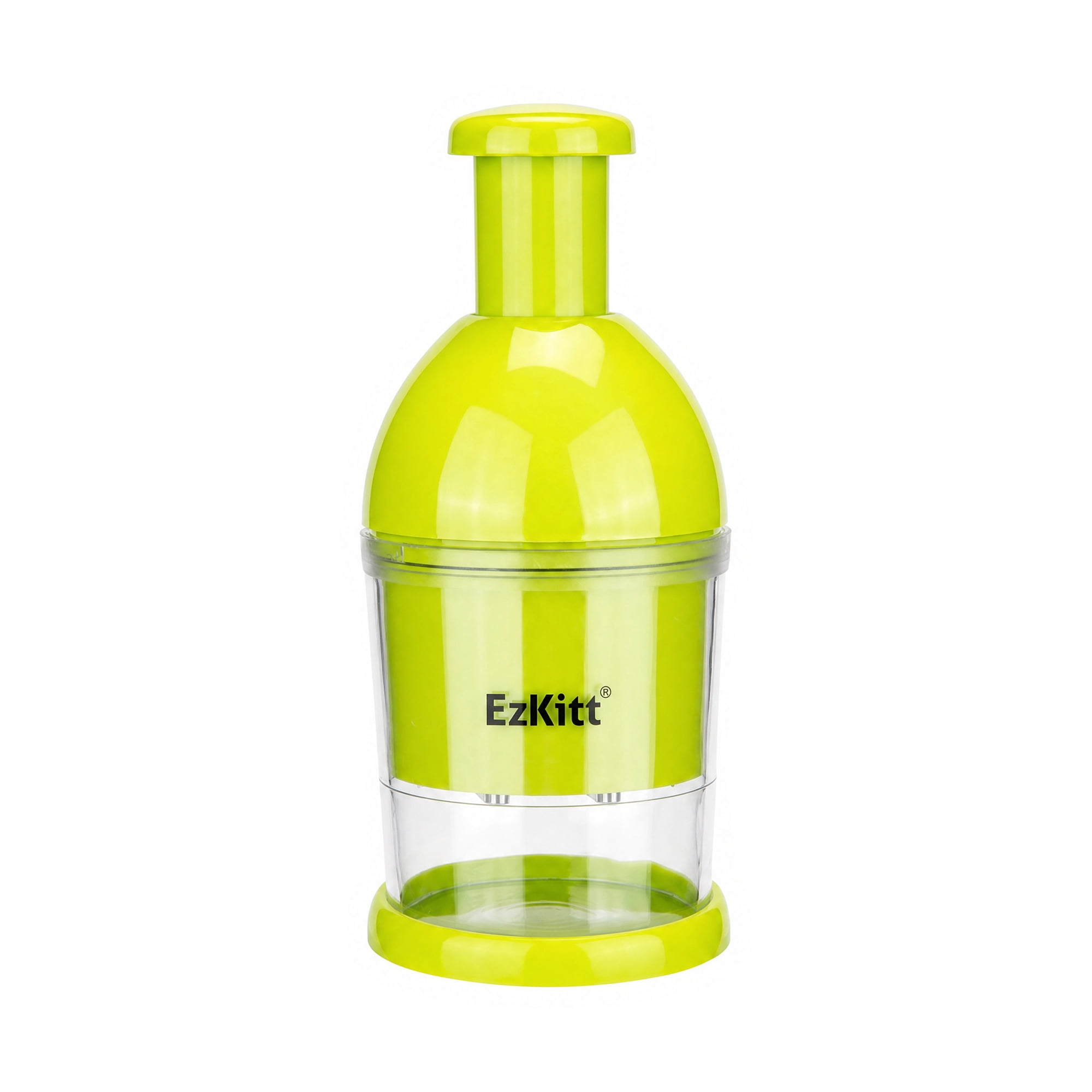 Unique Bargains Vegetable Chopper Food Processor Ergonomic Tap Garlic Chopper Green