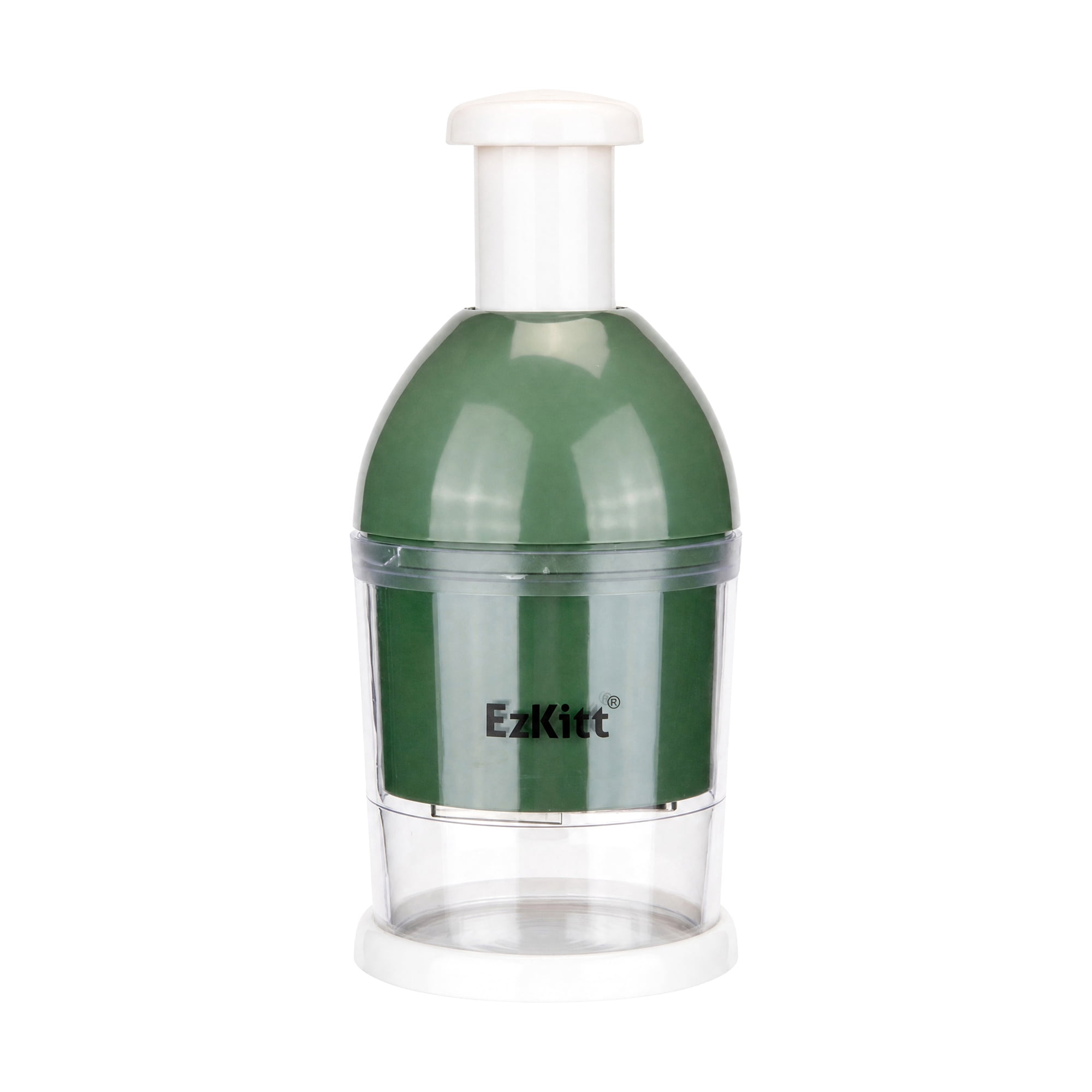 Unique Bargains Vegetable Chopper Food Processor Ergonomic Tap Garlic Chopper Mid Green
