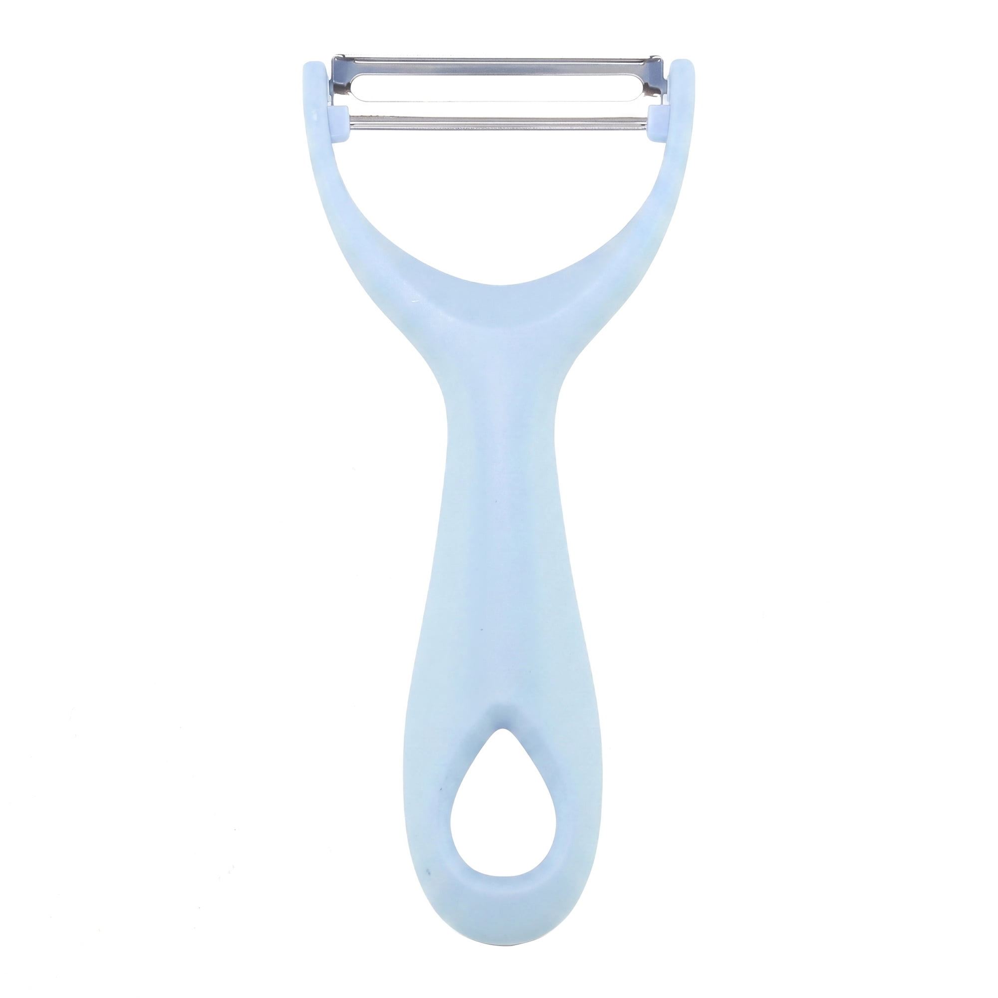 Unique Bargains Vegetable and Apple Peeler with Ergonomic Handle Blue 5.1x2.4 inch